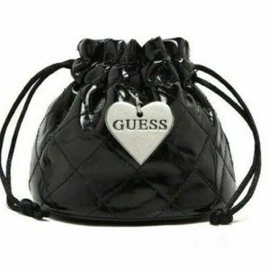 Guess Gift Pouch Cosmetic Accessories Mini Bag Black - BNWOT
